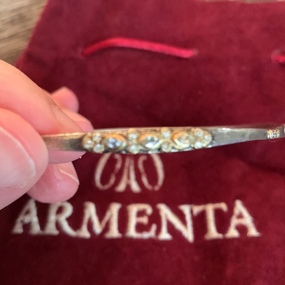 Armenta Bangle Set (2 Granulation, 1 Multi-Stone) - Picture 7 of 7